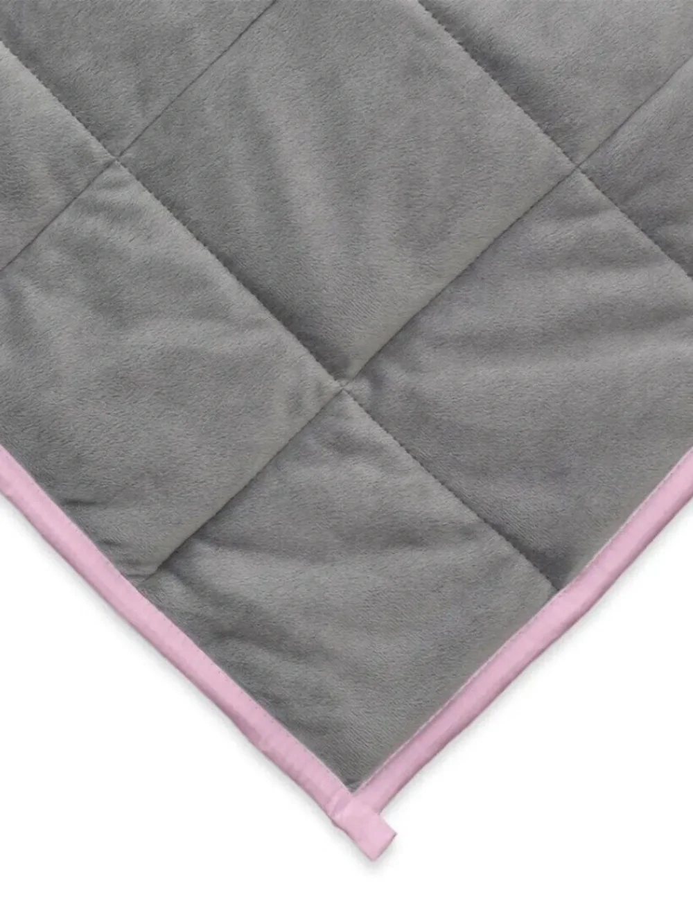 Ella Jayne Reversible 48 X72 Weighted Blanket - Grey/Pink - 15lb 689192618950